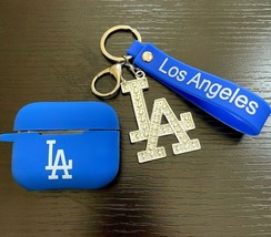 For Airpods 3 - La Dodgers Soft Rubber Silicone Earphone Case Cover W/ K... - $25.99