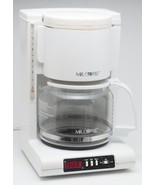 RETRO MR COFFEE AUTOMATIC DRIP MAKER 12 CUP GLASS DECANTER WHITE TESTED ADX20 95 - $344.13 MXN