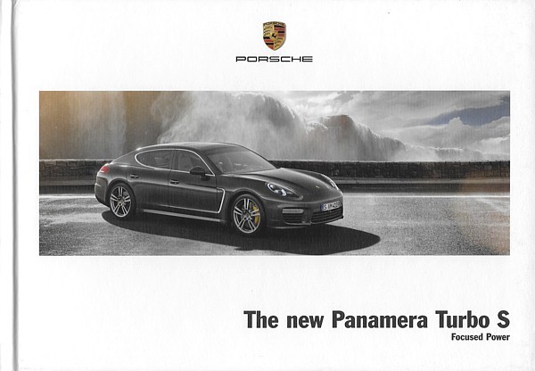 Primary image for 2014 Porsche PANAMERA TURBO S hardcover book sales brochure catalog US 14