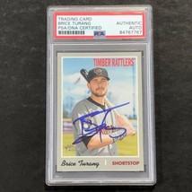 2019 Topps Heritage #143 Brice Turang Signed Card AUTO PSA Slabbed Rattlers - £62.90 GBP