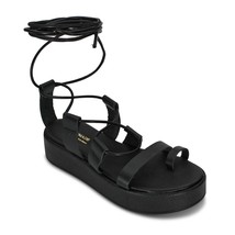 Gladiator flatform with soft leather insole and rubber sole - £60.89 GBP