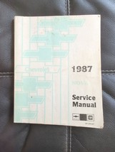 1987 Chevy Nova Shop Manual 87 Chevrolet Original Repair Service Book OEM - $23.74