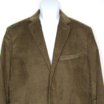 Tommy Hilfiger Brown Corduroy Sport Coat Elbow Patches Blazer Jacket Men&#39;s 44 - £24.27 GBP