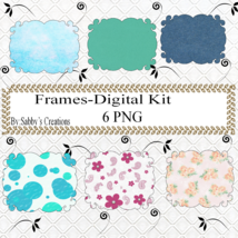 Frames Shapes 2k-Digital Kit-Jewelry Tag-Clipart-Gift Tag-Holiday-Digita... - $1.99