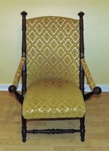 Civil War Era Victorian Campaign Folding Chair P.J. Hardy N.Y.  1867 Walnut Gold - £382.12 GBP