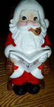 Vintage Lefton Ceramic  Mr. Santa Claus " Christmas Fund" Bank Japan - $16.78