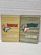 Set Of 2 James Bond Books By Ian Fleming. Hardcover. Vtg. 1959, 60 Goldf... - $34.64
