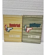 Set Of 2 James Bond Books By Ian Fleming. Hardcover. Vtg. 1959, 60 Goldf... - $34.64