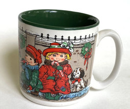Vtg Christmas Coffee Mug Cup Children Candy Canes Potpourri Press 1990 K... - $9.89
