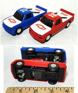 2pc Artin 1/43 CHEVY BOWTIE SILVERADO PICK UP TRUCKs Slot Race Car Match... - $855.11 MXN