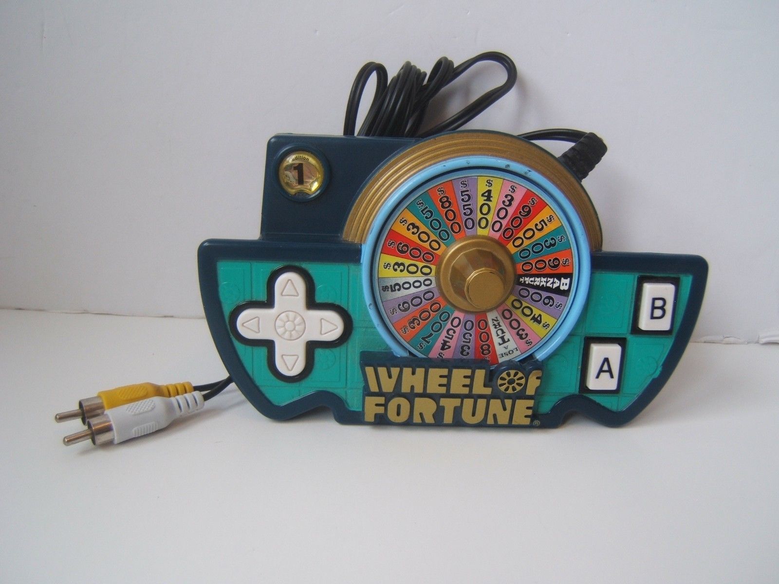Wheel of Fortune Plug and Play Electronic Handheld TV Game Tested Works Jakks 05 - $19.21