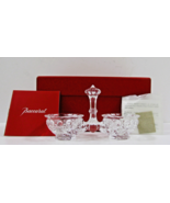 Baccarat Rosace Crystal Double Salt Dip Cellar and Original Box Booklet - $179.88 CAD