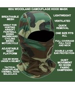 M-81 WOODLAND BDU CAMOUFLAGE COLD WEATHER BALACLAVA GAITER HOOD MASK - $313.70 MXN