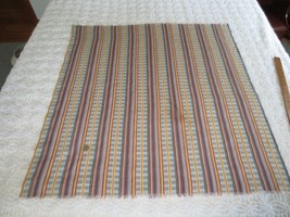 Vintage MULTI-COLOR STRIPE Cotton FEEDSACK for Quilting - 36 1/2&quot; x 39&quot;  - $19.80