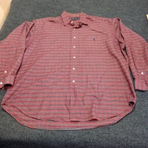 Vintage Ralph Lauren Shirt Men XL Red Plaid Lowell Sport 100% Cotton - $20.88 CAD