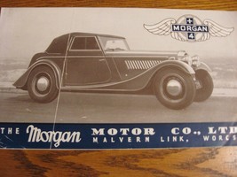 1951 Morgan Plus Four Original Brochure, Two Seater, Coupe - $59.40