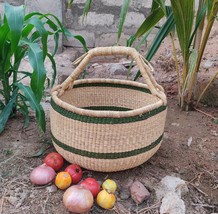 Family Gift Basket, Bolga Basket, Fruits Basket, Picnic Basket, Food Gif... - £55.95 GBP