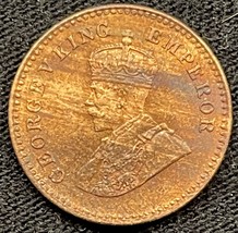 1932 India British 1/12 Anna King George V Coin Condition Brilliant Unci... - $13.86