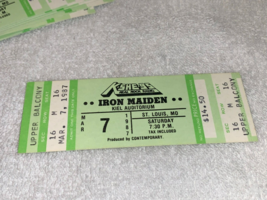 Iron Maiden Unused 1987 Concert Tickets Kiel Opera House St Louis Usa Metal 1 - £7.16 GBP