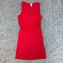 H&amp;M Womens Dress Small Red Fit and Flare Tank Sleeveless Lightweight Casual - £14.50 GBP