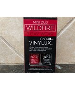 CND Vinylux Mini Duo Wildfire 7 Day Wear 1 Polish 1 Top Coat 0.125 fl oz... - $12.86