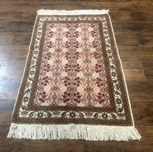 Turkish Sivas Rug 3x4, Pink, Handmade, Wool, Vintage - $880.00