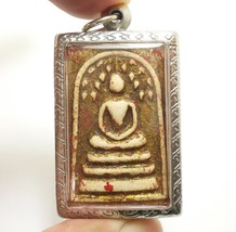 Phra Somdej Prokpo Blessed 1967 Buddha Under Bo Tree Wat Rakang Thai Real Amulet - £77.89 GBP