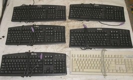 Lot Of 6 Computer Keyboards - Dell Omni Tech - $0.99