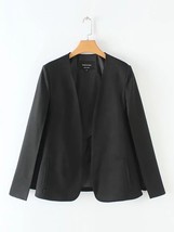 Hot Sale Women Split Design Cloak Suit Coat Office Lady Black White Jacket Fashi - £22.05 GBP