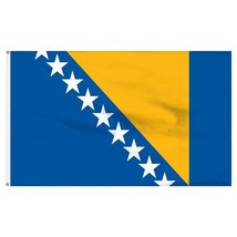 5x8 ft Bosnia-Herzegovina Flag Flag Rough Tex Knitted 5&#39;x8&#39; Banner Fade Resistan - £30.01 GBP