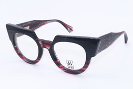 New J.F. Rey Jf Carolina 0830 Red Striped Black Authentic Frame Eyeglasses 49-23 - £295.52 GBP