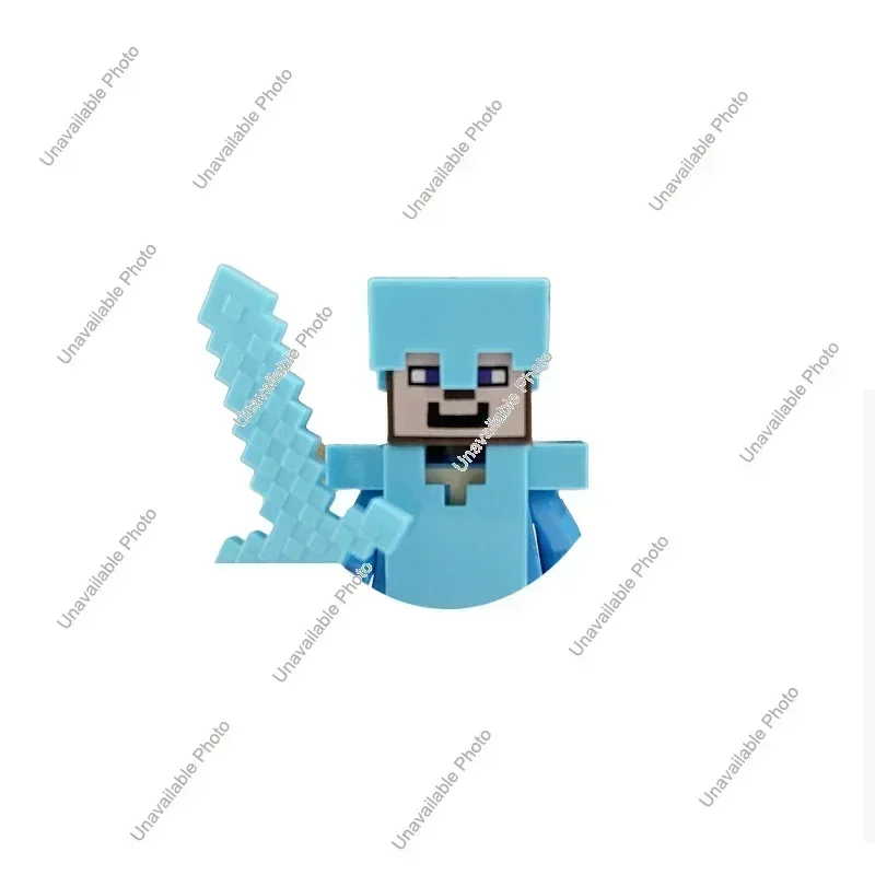 Hot Toys Cartoon Game Steve Pixel Figures My World Building Blocks (lB2) - $7.00