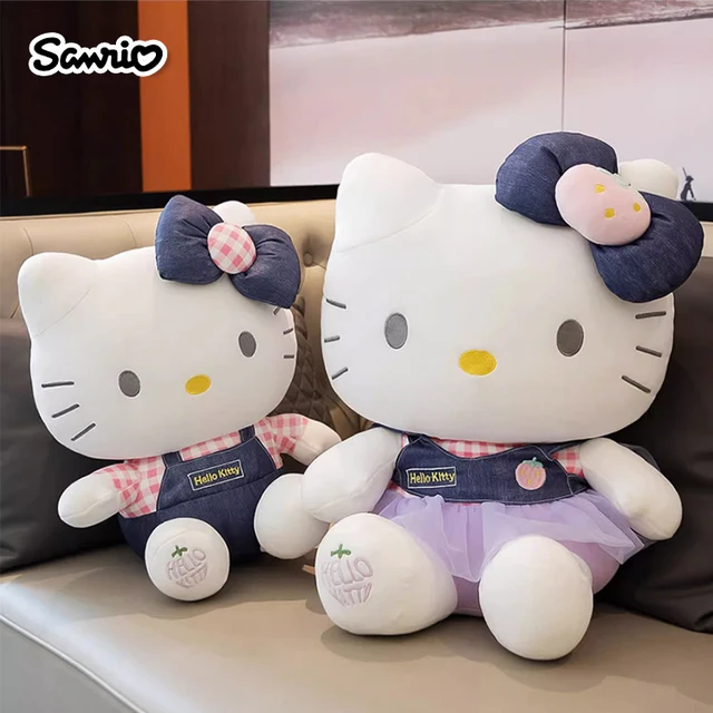 Sanrio Hello Kitty Throw Pillow Baby Stuffed Toys Anime Cat Plush Toys Soft Thro - £17.96 GBP