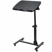Rolling Laptop Desk Over Angle Height Adjustable Sofa Bed Notebook Table Stand - £62.46 GBP