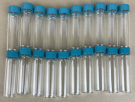 20 x  10ml Glass Vials with Screw Caps Clear Sample Vials Liquid Samplin... - $22.76