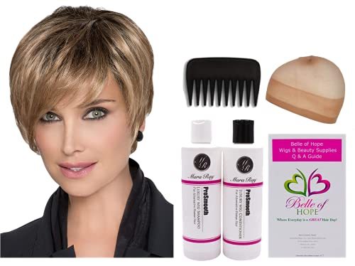 AMAZE Lace Front Mono Part Human Hair/Heat Friendly Synthetic Blend Wig by Ellen Item image 5