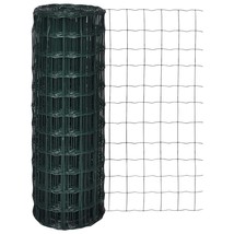 vidaXL Euro Fence Steel 82ftx2.6ft Green - $127.41