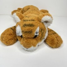 Tiger Stuffed Animal FAO Schwarz Laying Floppy Soft Adopt-A-Pet Toy Plush 16&quot; - £13.81 GBP