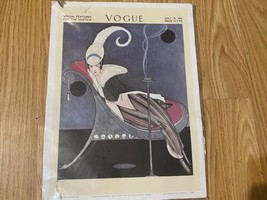 Vogue Conde Nast July 15, 1914 Art Deco Fashion Magazine Poster Cardboard Repop - £7.70 GBP