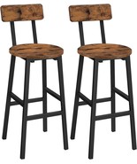 The Rustic Brown Bahr02101 Set Of Two Round Bar Stools Is Perfect For Your - $897.62 MXN