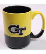 Georgia Tech Yellow Jackets 15 oz Black &amp; Yellow Ceramic Coffee Mug Pewt... - €10,63 EUR