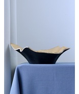 Handmade American Oak Wooden Bowl, Curly Edge Decorative Fruit Dish - $190.00