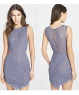 Free People Midnight Hour Scalloped Lace Slip Size Large Dusk NWT - $37.88