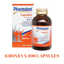 PHARMATON Capsules with Ginseng and Selenium Energy Performance 6 boxes x100&#39;s - £187.20 GBP