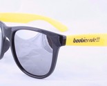 Boobies Rule Black &amp; Yellow Mango White Sunglasses w Mirrored Lens Boobs... - £9.92 GBP