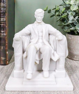 Seated Abraham Lincoln Figurine 5&quot; Tall Lincoln Memorial Washington Scul... - $39.64 CAD