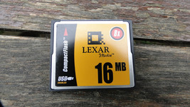 Lexar CompactFlash Memory Card 16 MB 8x Speed Tested - $11.28