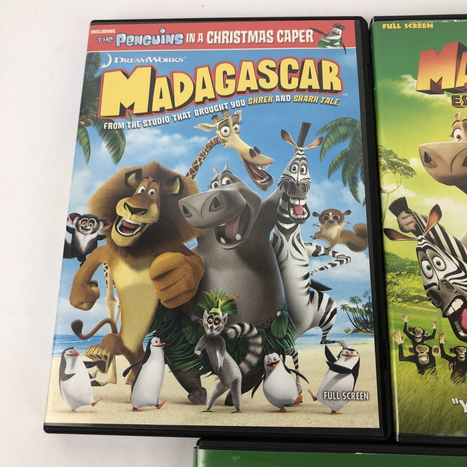 Primary image for 3 MADAGASCAR DVD Lot: 1; ESCAPE 2 AFRICA; The Penguins of Madagascar -Mint Discs