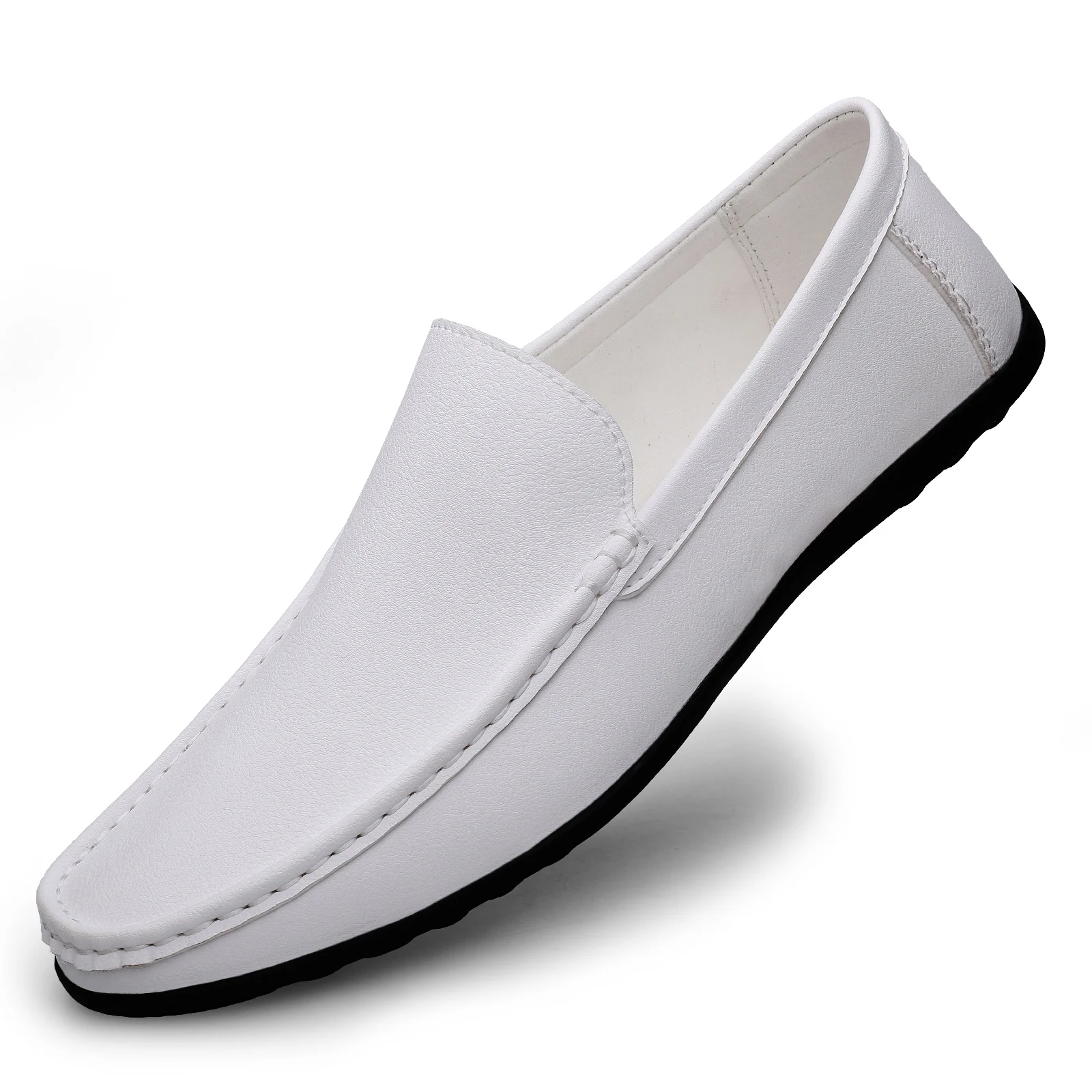 Fashion Mens Shoes High Quality Brand Loafers Comfy Leather Boats Shoes ... - £36.51 GBP