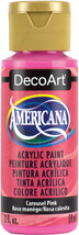 Americana Acrylic Paint 2Oz-Carousel Pink - Semi-Opaque - £5.21 GBP